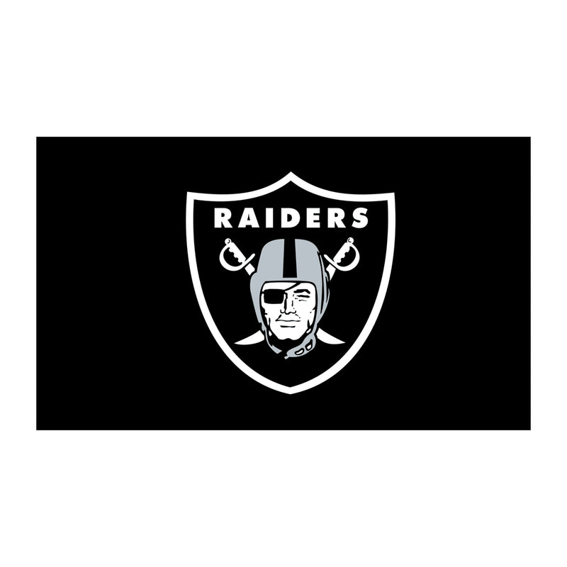 Full Color PVC Mat, 16" x 28", Las Vegas Raiders