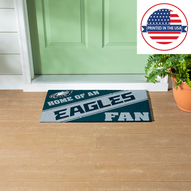 Philadelphia Eagles, PVC Mat COLOR, Home of a Fan