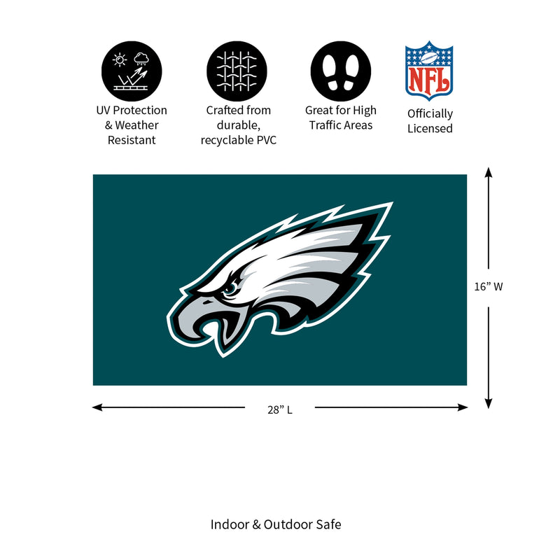 Full Color PVC Mat, 16" x 28", Philadelphia Eagles