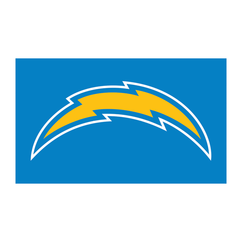 Full Color PVC Mat, 16" x 28", Los Angeles Chargers