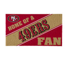 San Francisco 49ers, PVC Mat COLOR, Home of a Fan