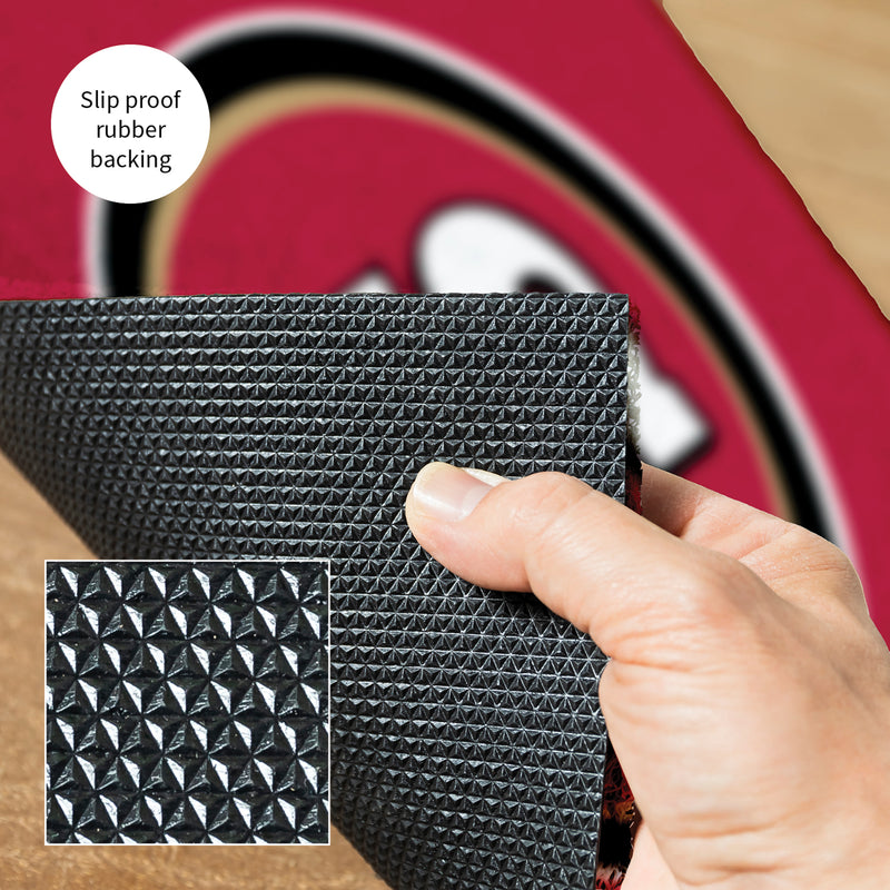 Full Color PVC Mat, 16" x 28", San Francisco 49ers