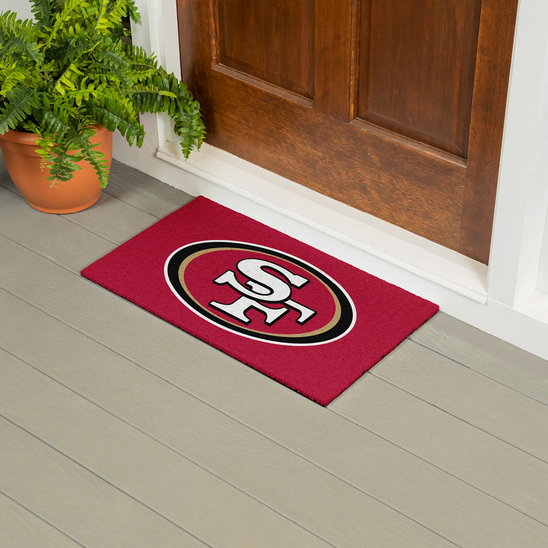 Full Color PVC Mat, 16" x 28", San Francisco 49ers
