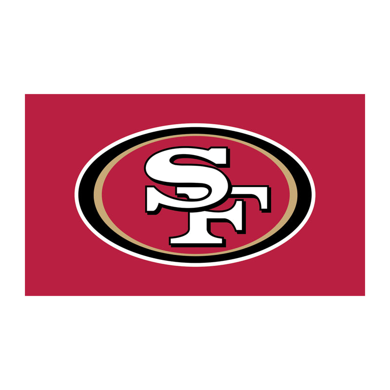 Full Color PVC Mat, 16" x 28", San Francisco 49ers