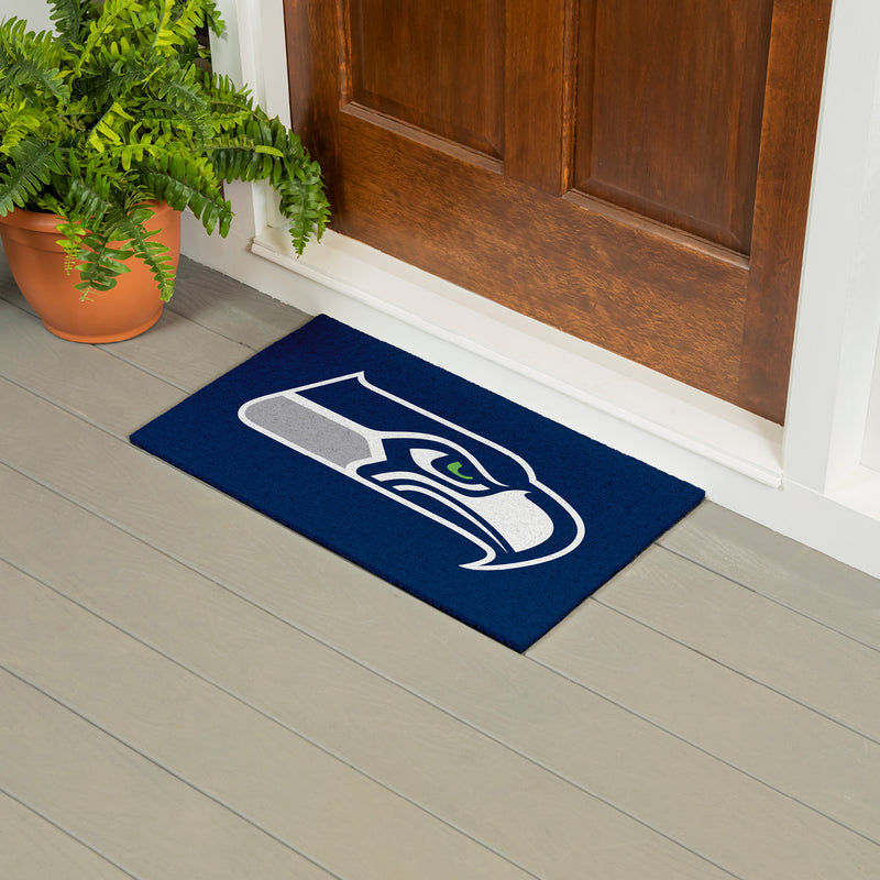 Full Color PVC Mat, 16" x 28", Seattle Seahawks