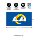 Full Color PVC Mat, 16" x 28", Los Angeles Rams