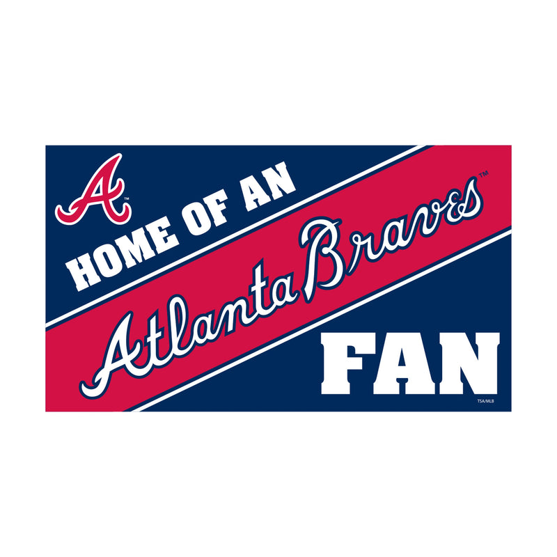 Atlanta Braves PVC Mat COLOR Home of a Fan