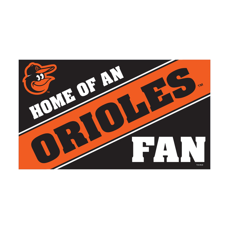 Baltimore Orioles PVC Mat COLOR Home of a Fan