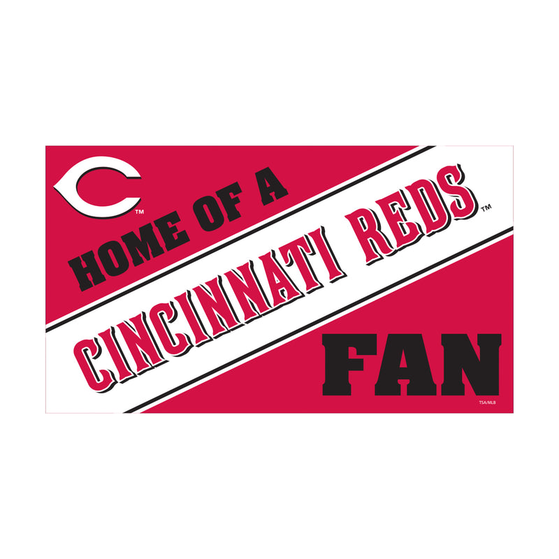 Cincinnati Reds PVC Mat COLOR Home of a Fan