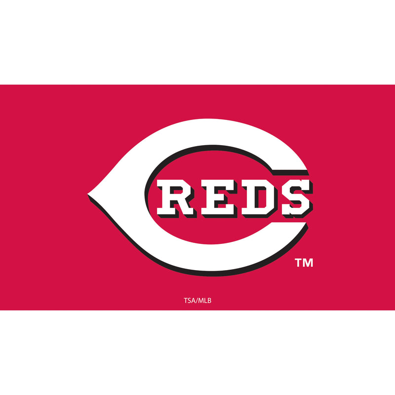Cincinnati Reds Full Color PVC Mat 16" x 28"