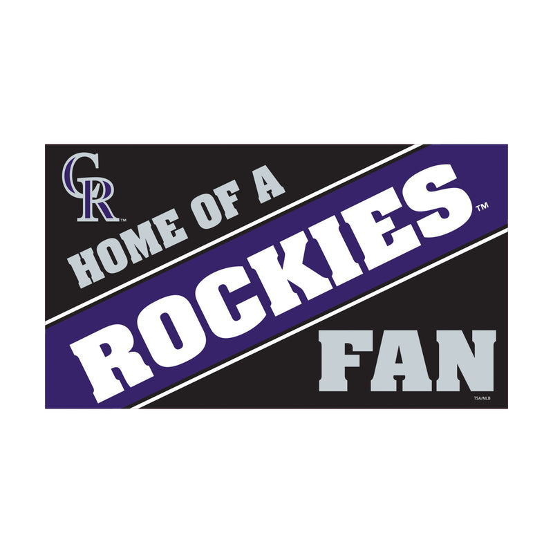 Colorado Rockies PVC Mat COLOR Home of a Fan