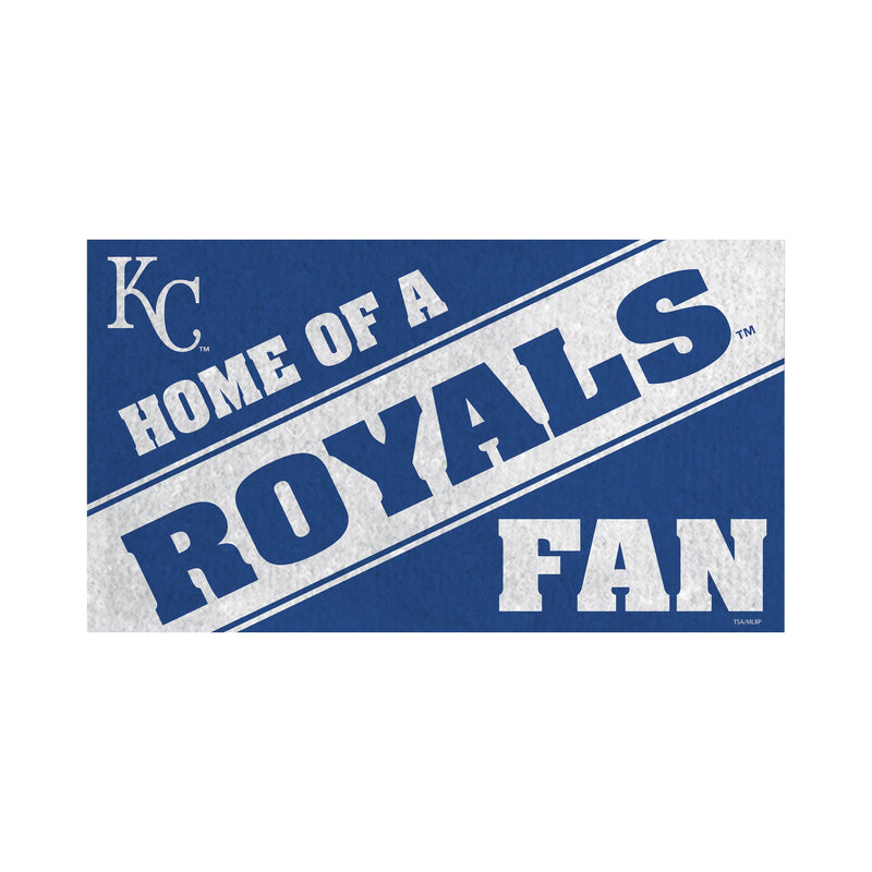 Kansas City Royals PVC Mat COLOR Home of a Fan