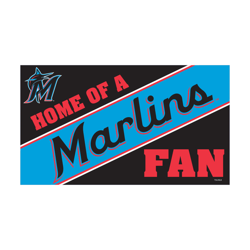 Miami Marlins PVC Mat COLOR Home of a Fan