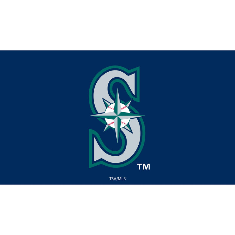 Seattle Mariners Full Color PVC Mat 16" x 28"