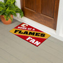 Calgary Flames, PVC Mat COLOR, Home of a Fan