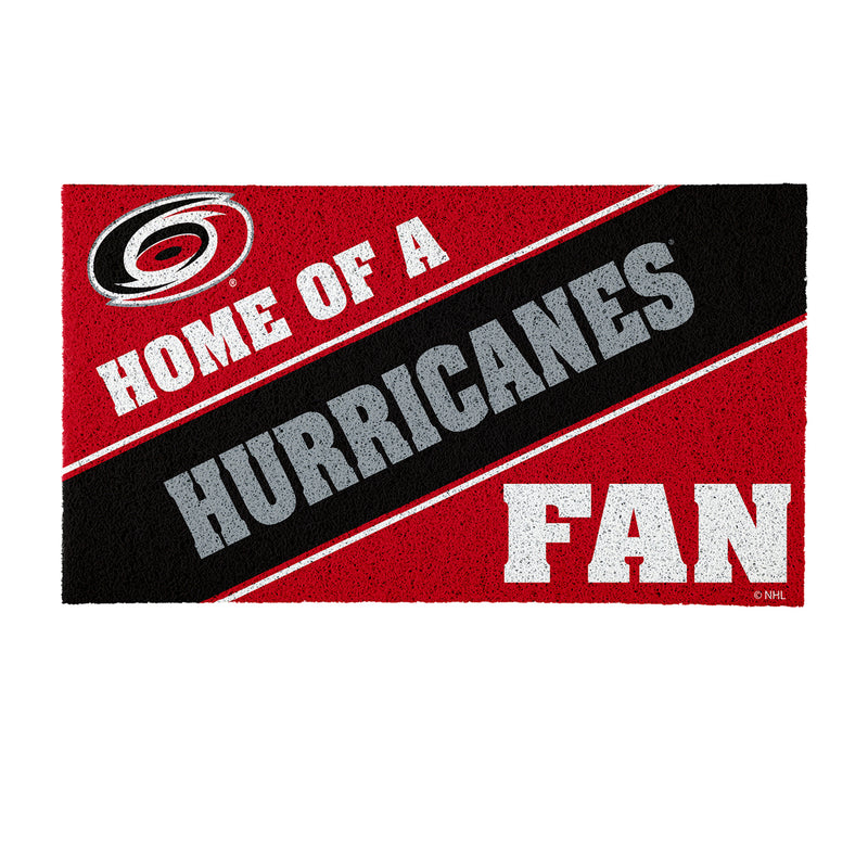 Carolina Hurricanes, PVC Mat COLOR, Home of a Fan