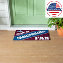 Colorado Avalanche, PVC Mat COLOR, Home of a Fan