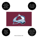 Full Color PVC Mat, 16" x 28", Colorado Avalanche