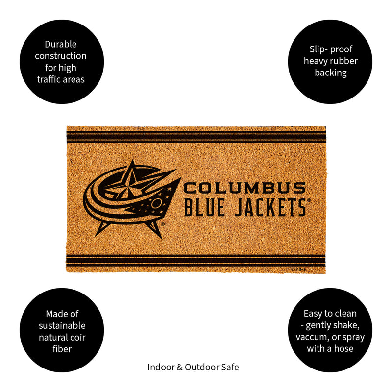 Columbus Blue Jackets, Coir Mat 1C