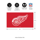 Full Color PVC Mat, 16" x 28", Detroit Red Wings