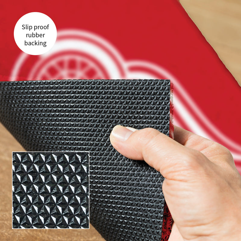 Full Color PVC Mat, 16" x 28", Detroit Red Wings