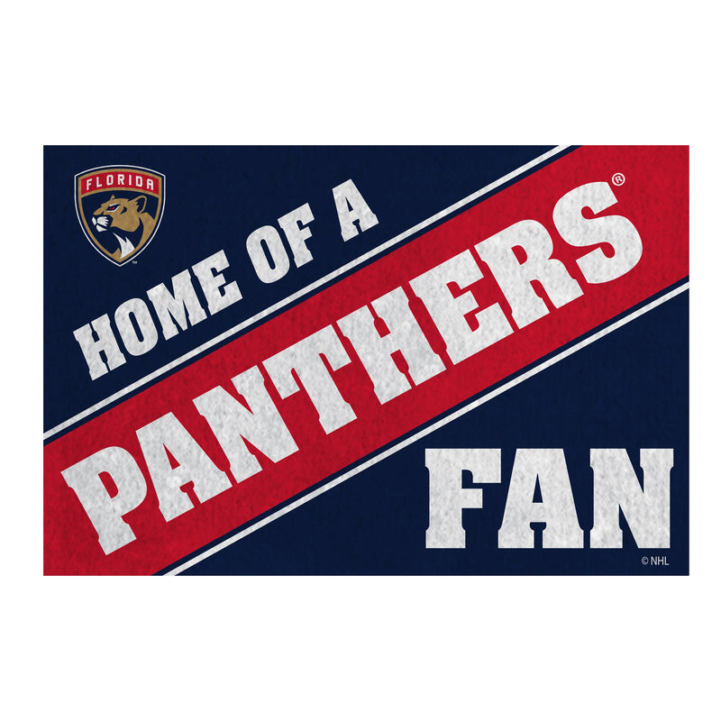 Florida Panthers, PVC Mat COLOR, Home of a Fan
