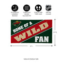 Minnesota Wild, PVC Mat COLOR, Home of a Fan