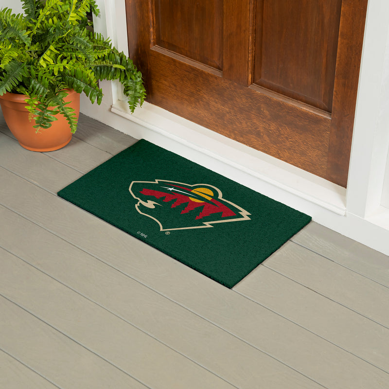 Full Color PVC Mat, 16" x 28", Minnesota Wild
