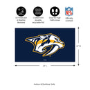 Full Color PVC Mat, 16" x 28", Nashville Predators