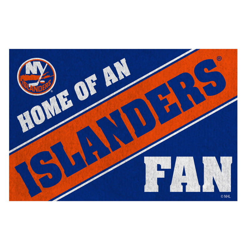 New York Islanders, PVC Mat COLOR, Home of a Fan