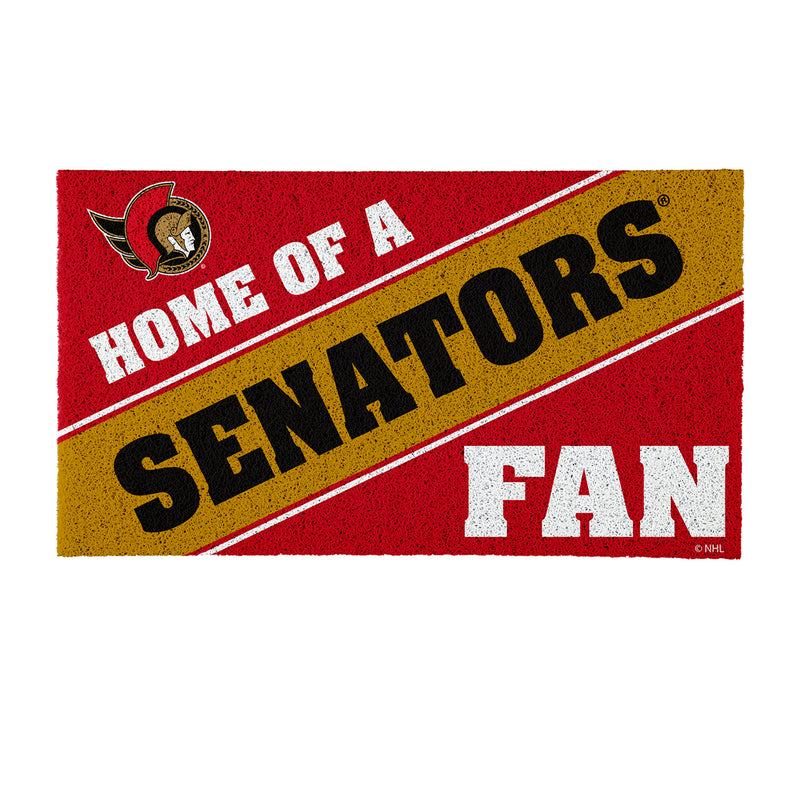 Ottawa Senators, PVC Mat COLOR, Home of a Fan