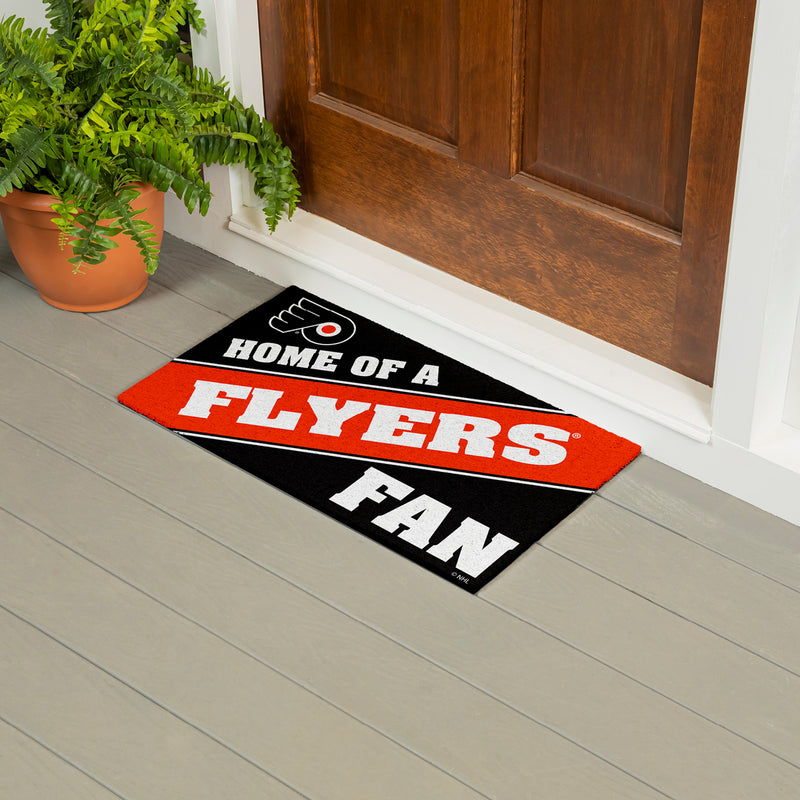 Philadelphia Flyers, PVC Mat COLOR, Home of a Fan