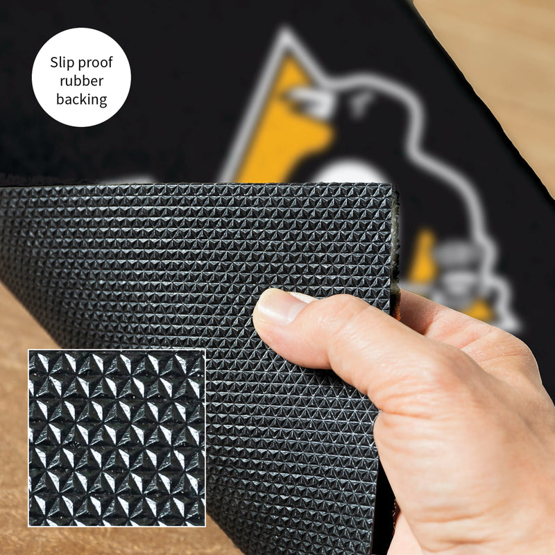 Full Color PVC Mat, 16" x 28", Pittsburgh Penguins