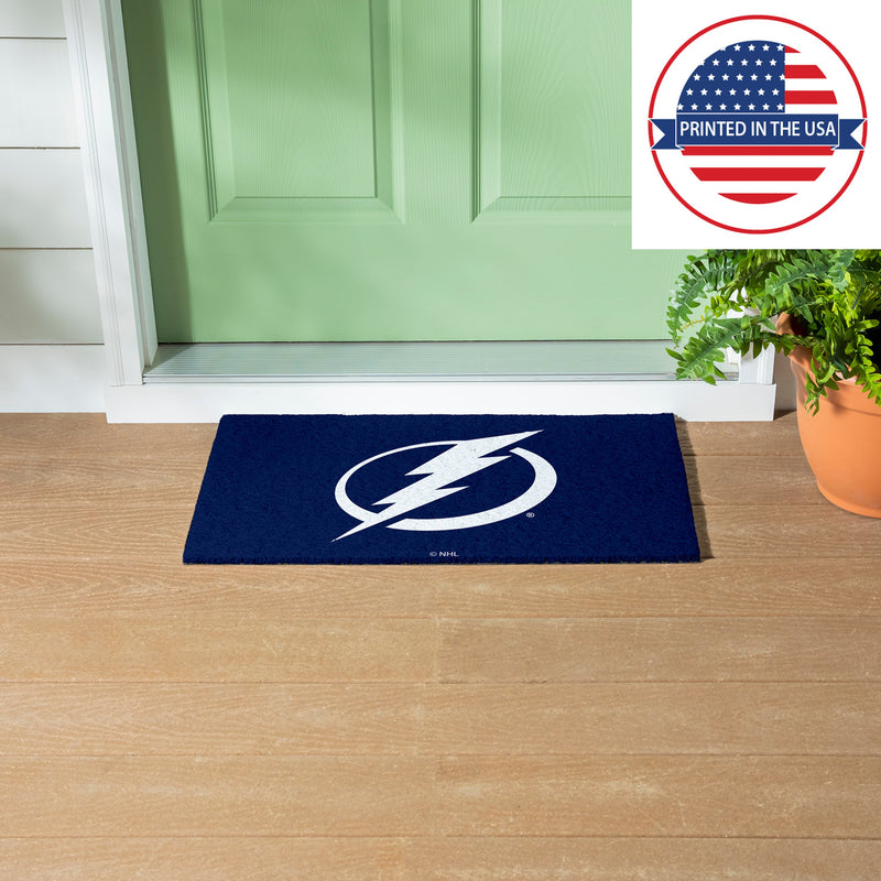 Full Color PVC Mat, 16" x 28", Tampa Bay Lightning