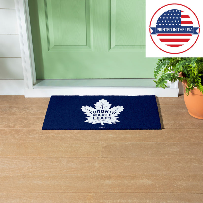 Full Color PVC Mat, 16" x 28", Toronto Maple Leafs