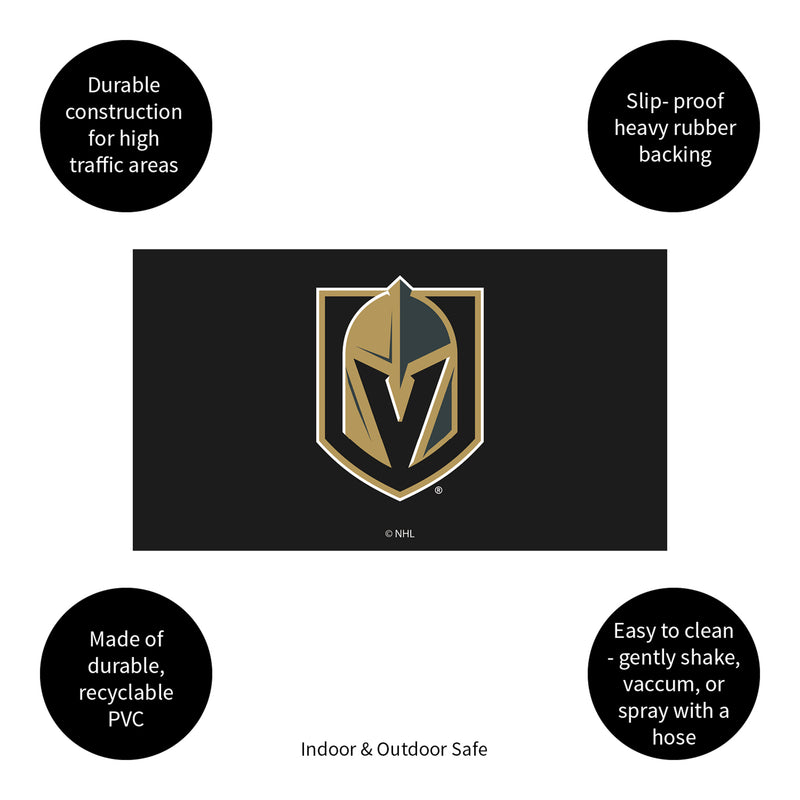 Full Color PVC Mat, 16" x 28", Vegas Golden Knights