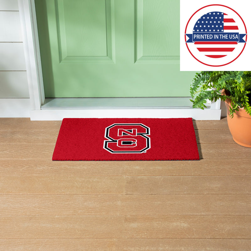 Full Color PVC Mat, 16" x 28", North Carolina State University