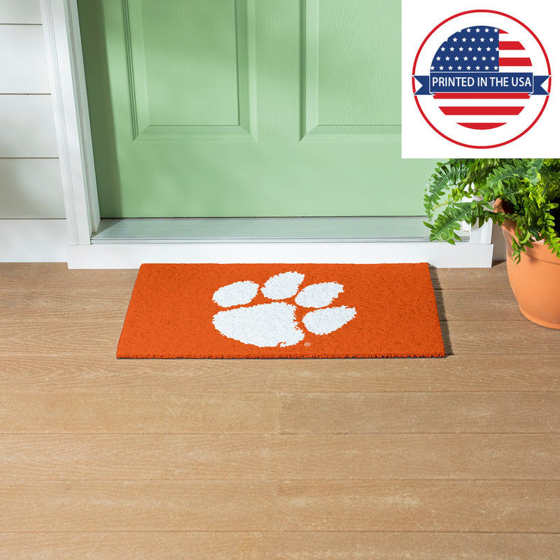 Full Color PVC Mat, 16" x 28", Clemson University