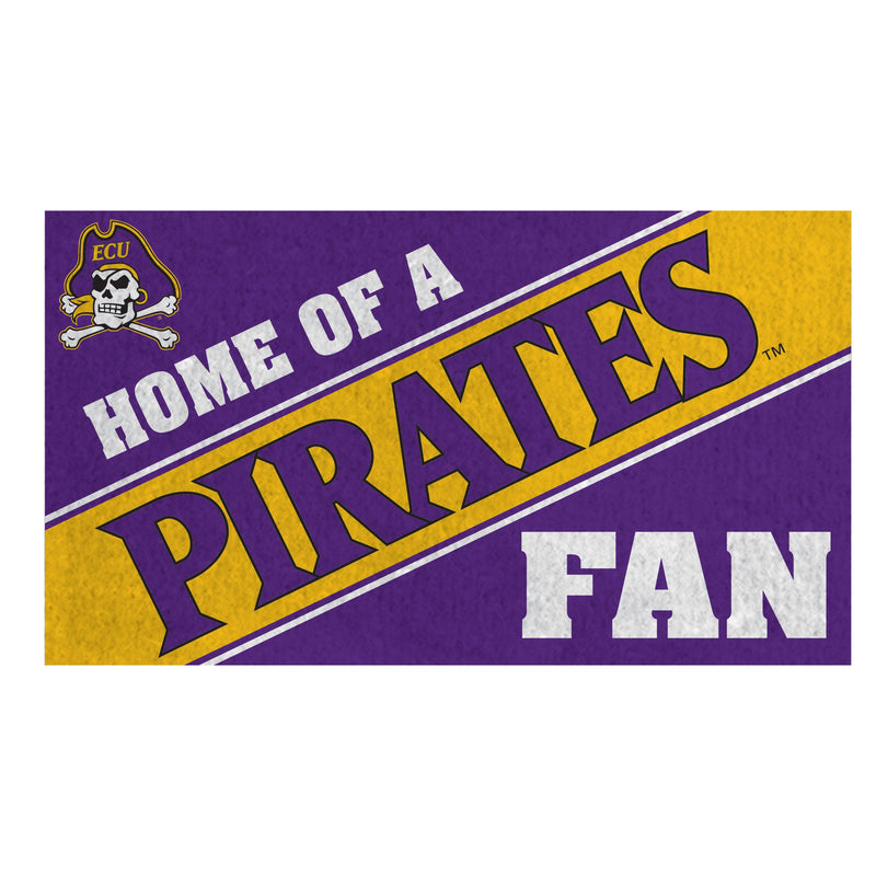 East Carolina University, PVC Mat COLOR, Home of a Fan