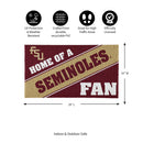 Florida State University, PVC Mat COLOR, Home of a Fan