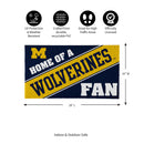 University Of Michigan, PVC Mat COLOR, Home of a Fan