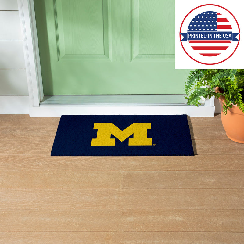 Full Color PVC Mat, 16" x 28", University Of Michigan