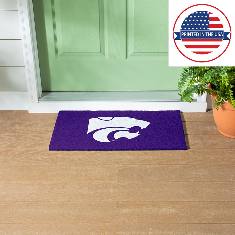 Full Color PVC Mat, 16" x 28", Kansas State University