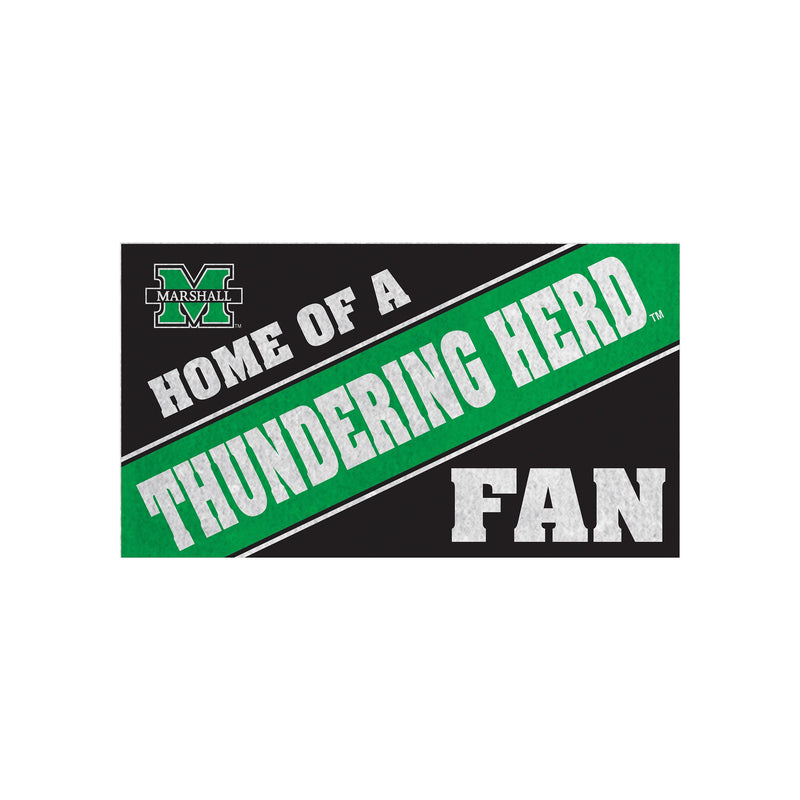 Marshall University, PVC Mat COLOR, Home of a Fan