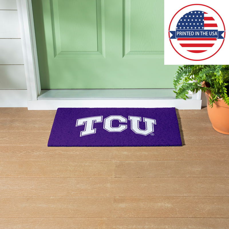 Full Color PVC Mat, 16" x 28", Texas Christian University