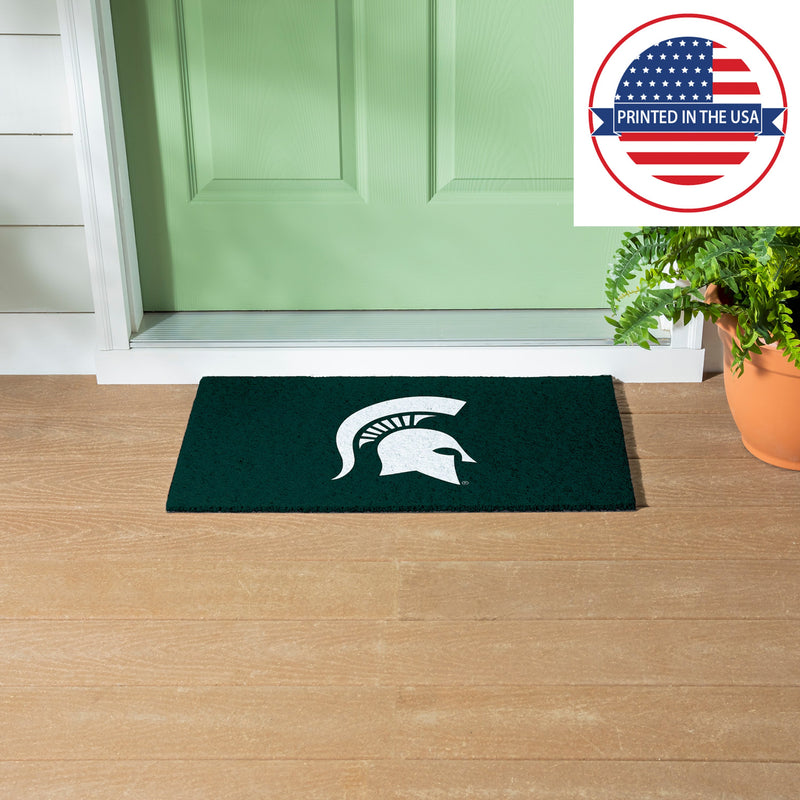 Full Color PVC Mat, 16" x 28", Michigan State University