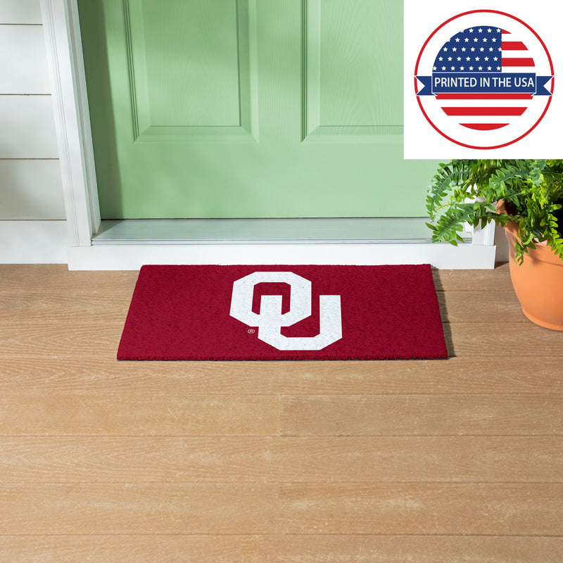 Full Color PVC Mat, 16" x 28", University of Oklahoma