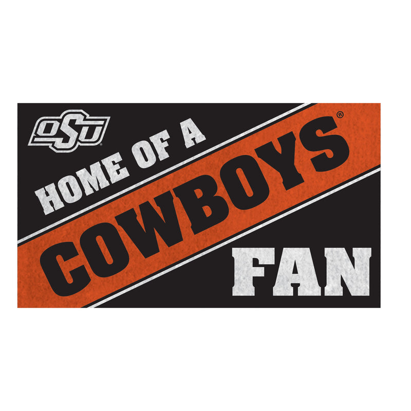 Oklahoma State University, PVC Mat COLOR, Home of a Fan