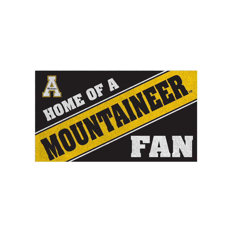 Appalachian State University, PVC Mat COLOR, Home of a Fan