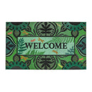 Delicate Greenery Flocked Floor Mat